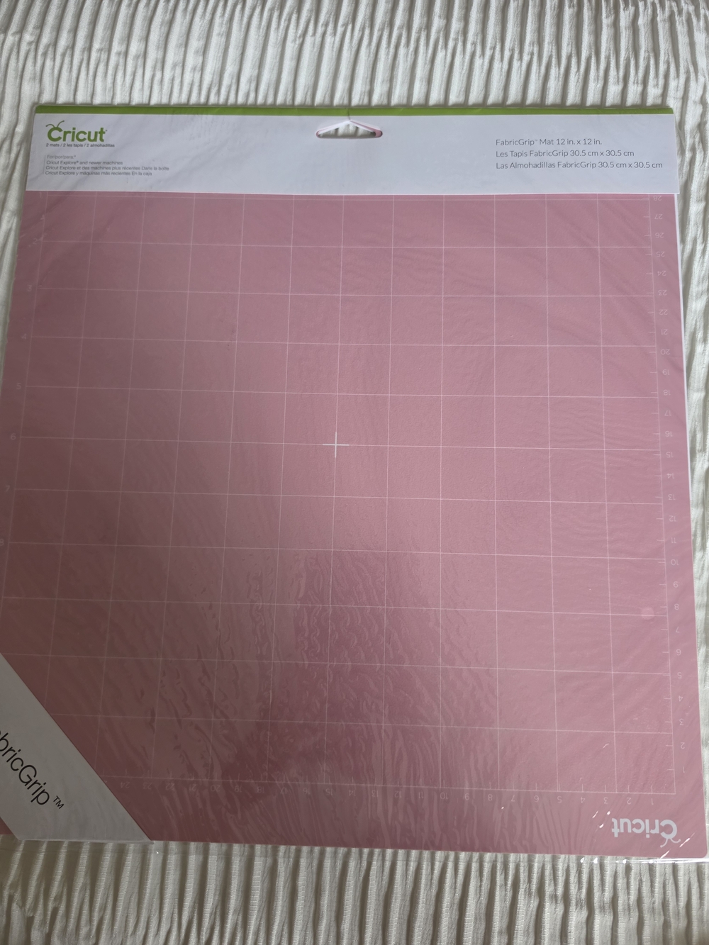 Cricut Pink FabricGrip Cutting Mat - 12 x 12, 2 Pack